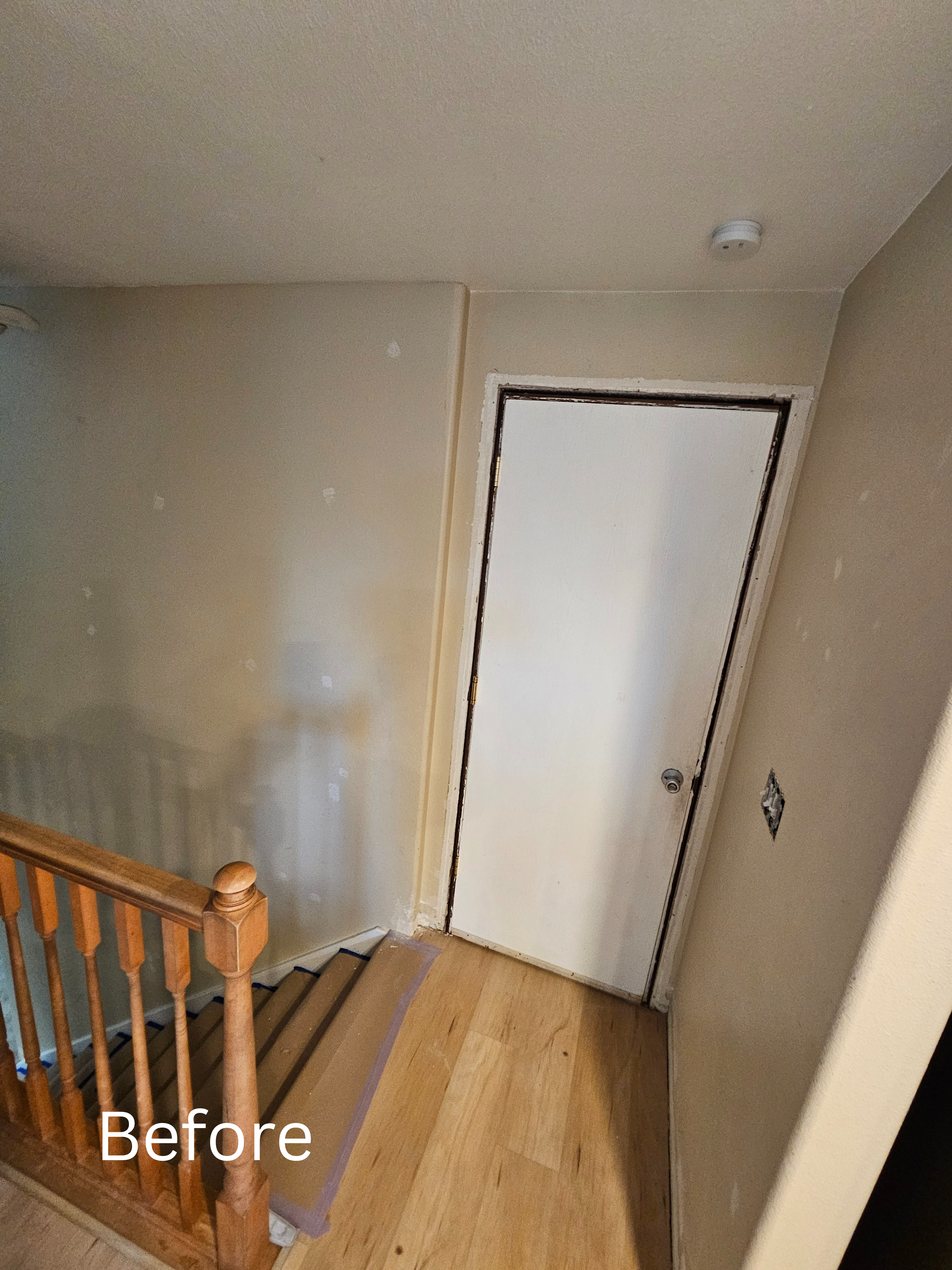 Interior painting project before