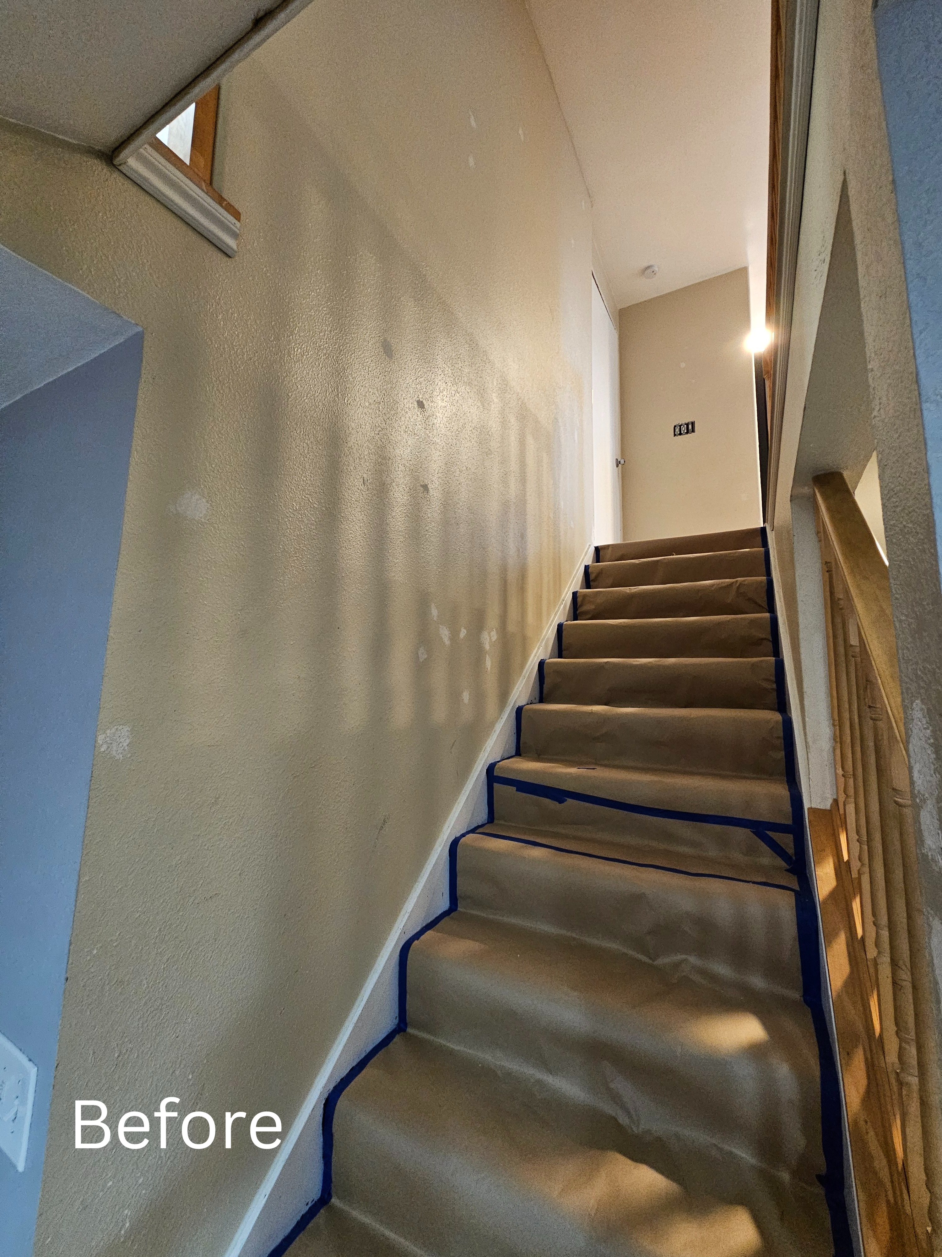 Interior painting project before